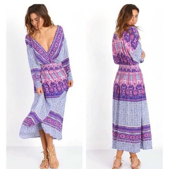 Free People Dresses & Skirts - Free People size XS/S She's A Lady gorgeous patchwork‎ Purple dress